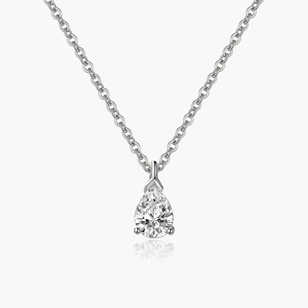 Diana Pear Cut Zirconia Pendant Necklace