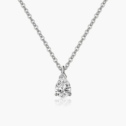 Diana Pear Cut Zirconia Pendant Necklace