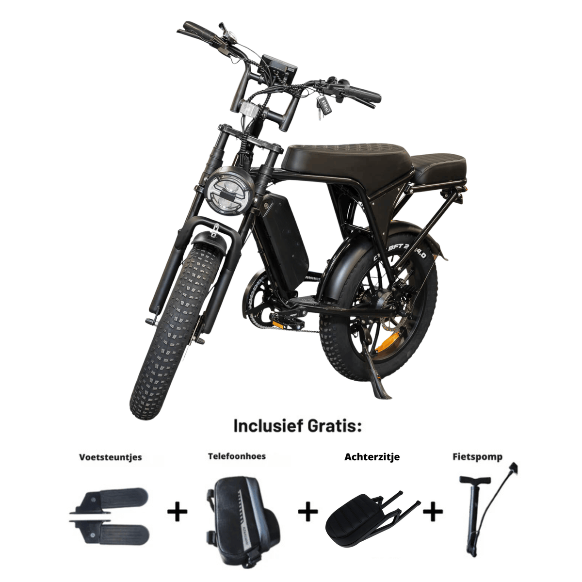 OUXI V8 Zwart Combideal - Nieuwste 2026 Model