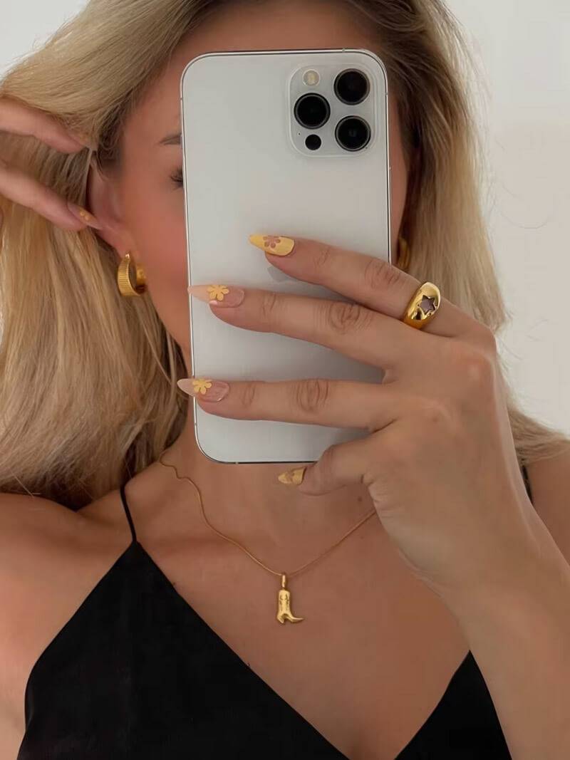 Cowgirl Boot Pendant Necklace