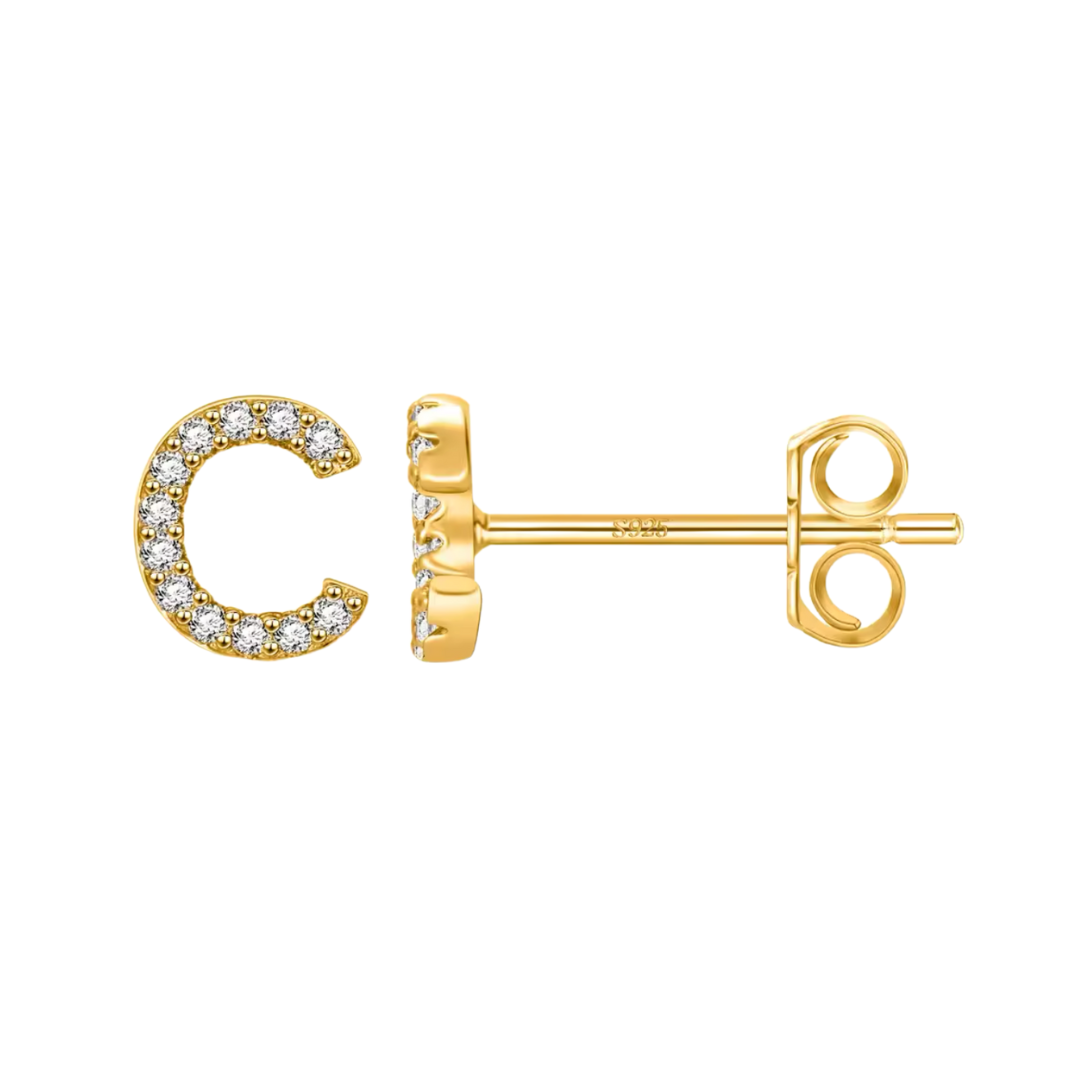 Initial Earring | Gold