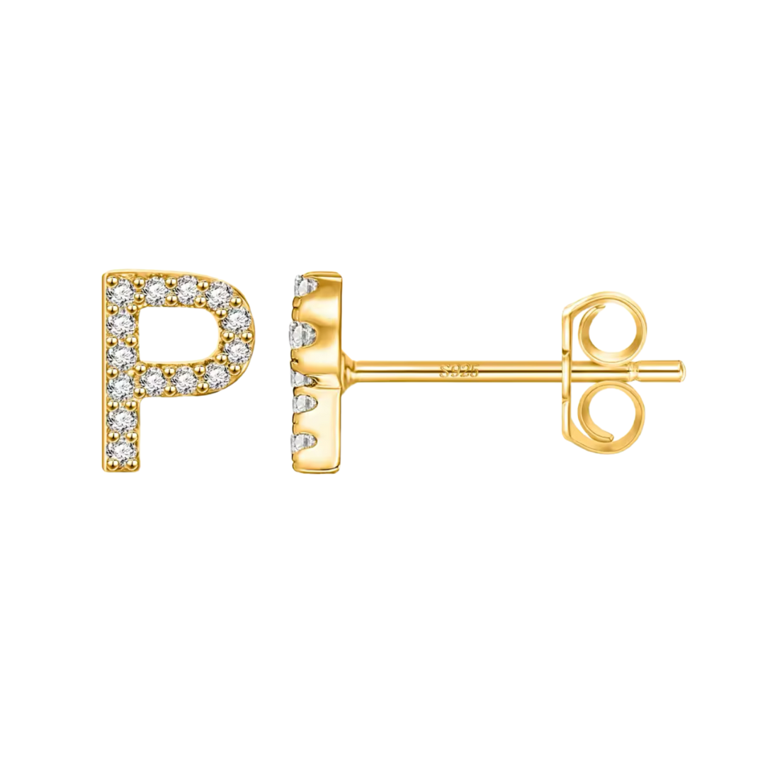 Initial Earring | Gold