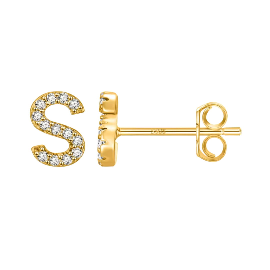 Initial Earring | Gold