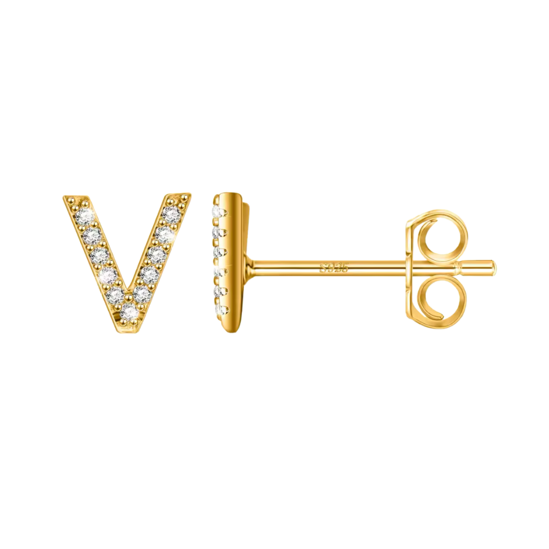 Initial Earring | Gold