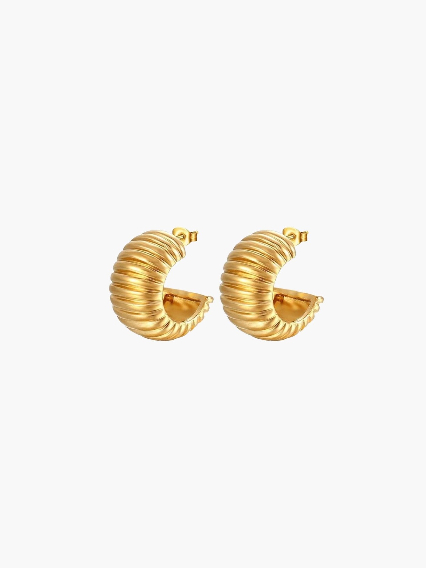 Jannet Chunky Hoop Earrings