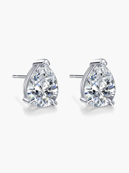 Kathy Pear Cut Zirconia Stud Earrings