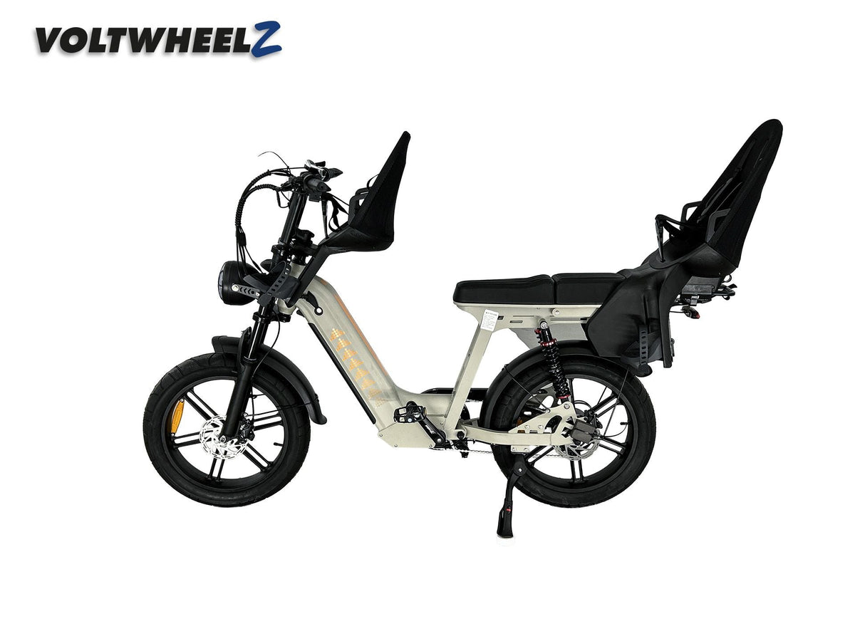 D50 Family Bike met voor en achterzitje