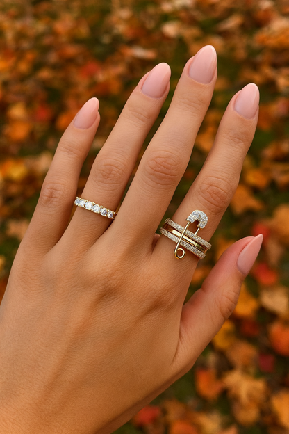 Brandy | Safety Pin Ring