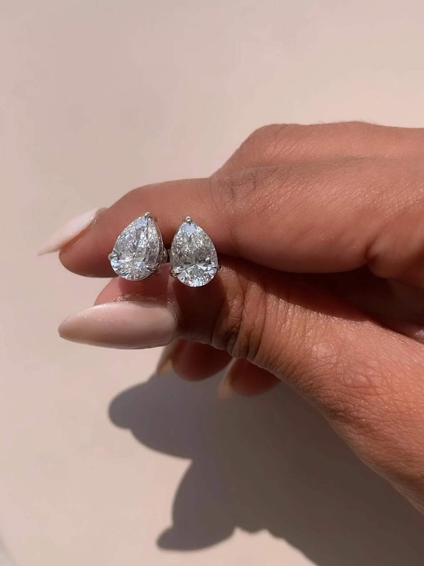 Kathy Pear Cut Zirconia Stud Earrings