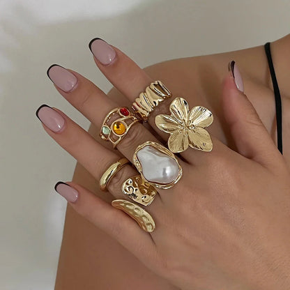 Gwen Adjustable Ring Set 6pcs
