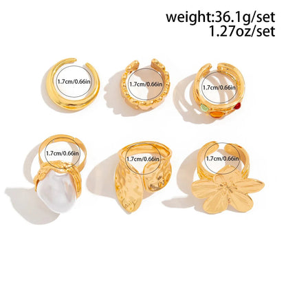 Gwen Adjustable Ring Set 6pcs
