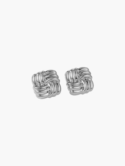 Paris Luxe Square Stud Earrings