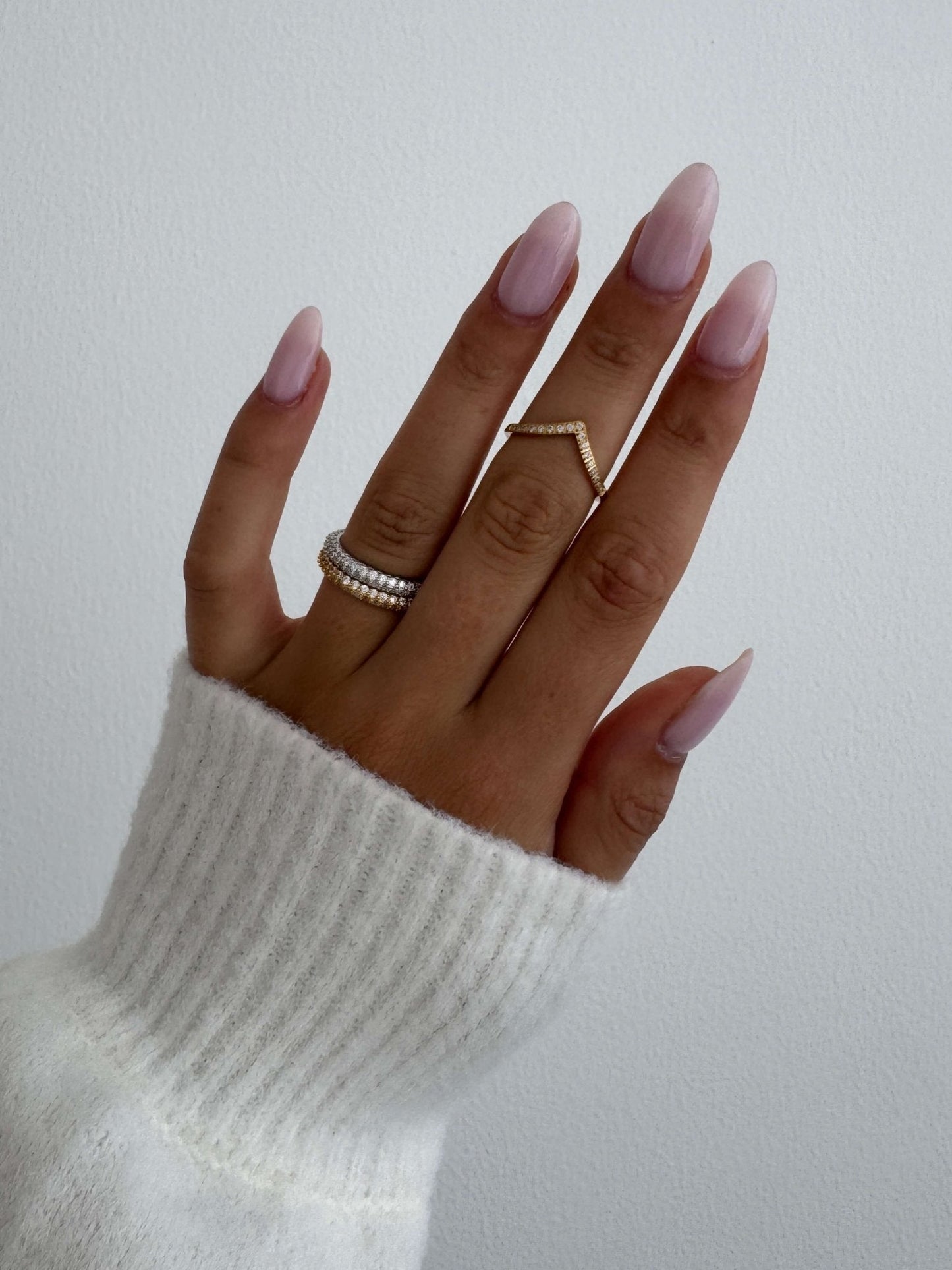 Bague Zariah en strass taille V