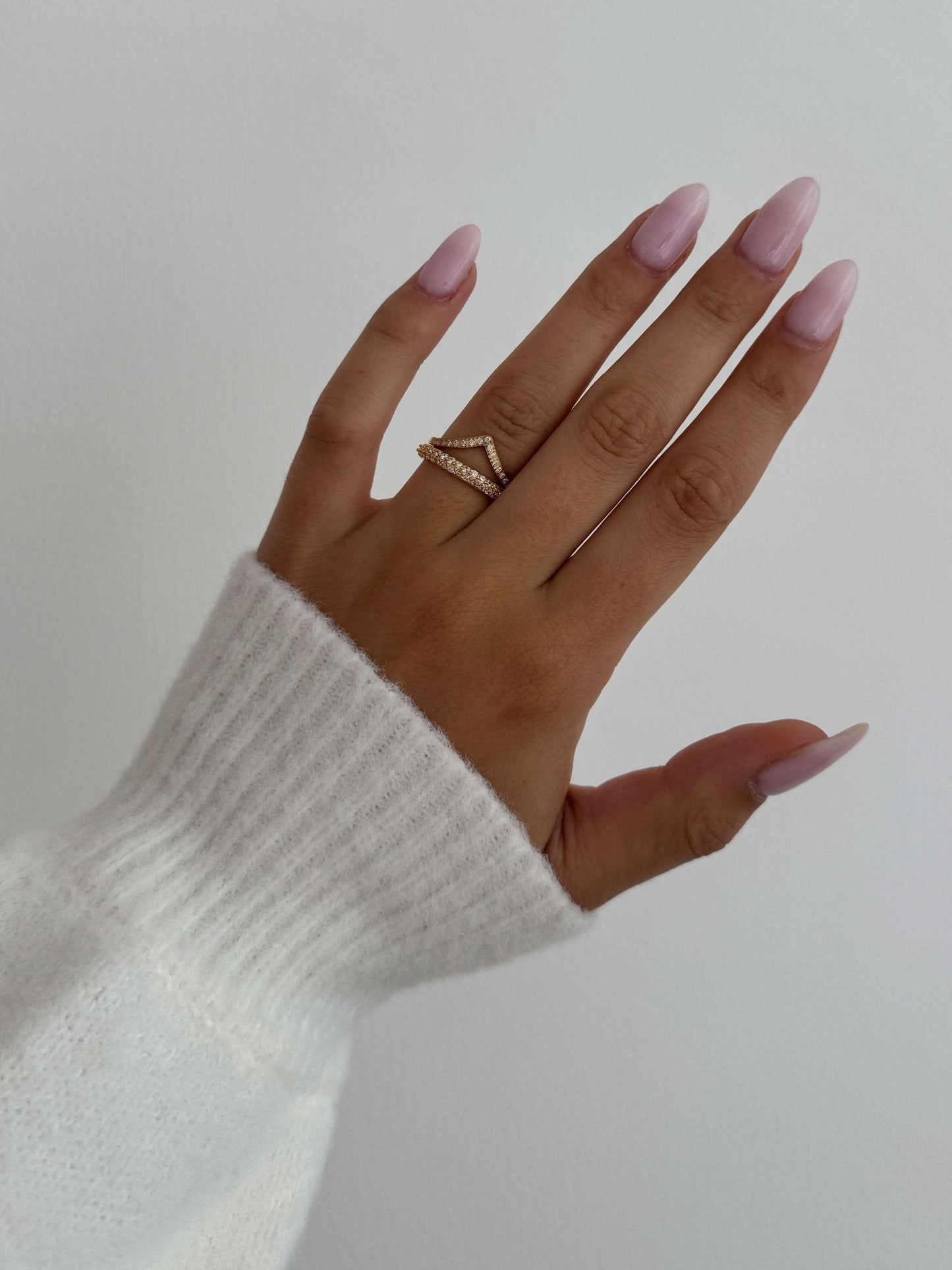 Bague Zariah en strass taille V